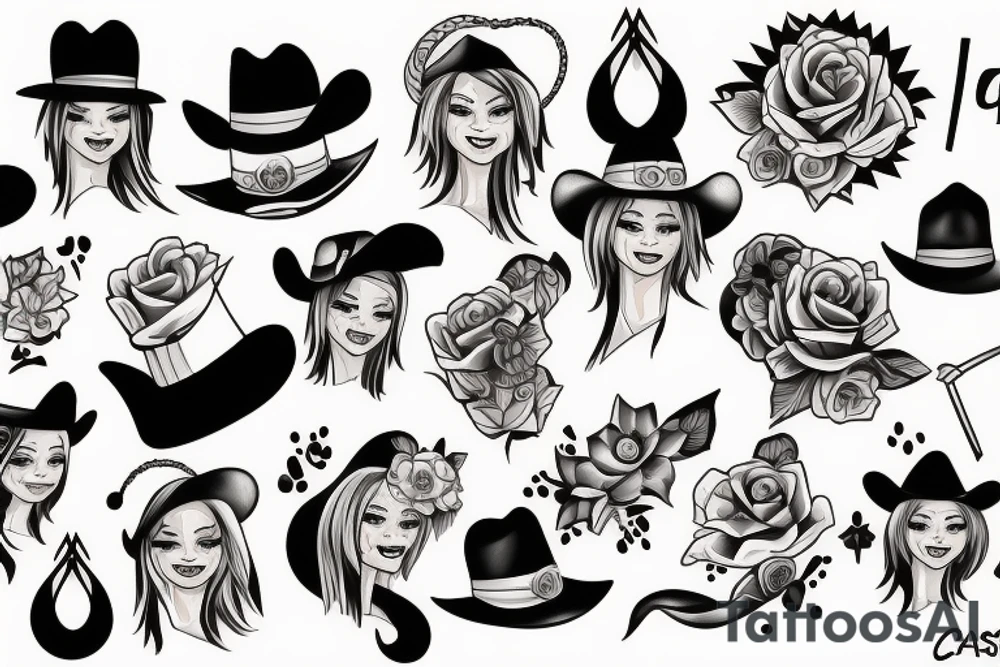 Cowgirl lesbians tattoo idea