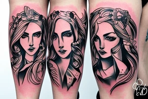 Cowgirl lesbians tattoo idea