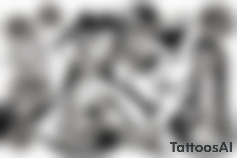 Cowgirl having sex with cowboy tattoo idea