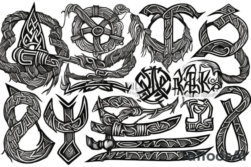 Viking rune tattoo idea