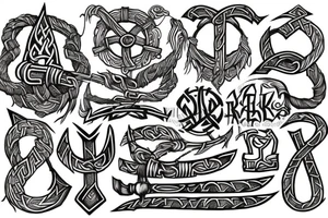 Viking rune tattoo idea