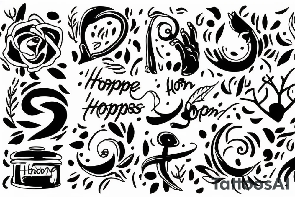 Freedon, hope, lonely, love, happiness tattoo idea