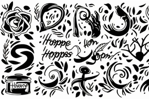 Freedon, hope, lonely, love, happiness tattoo idea