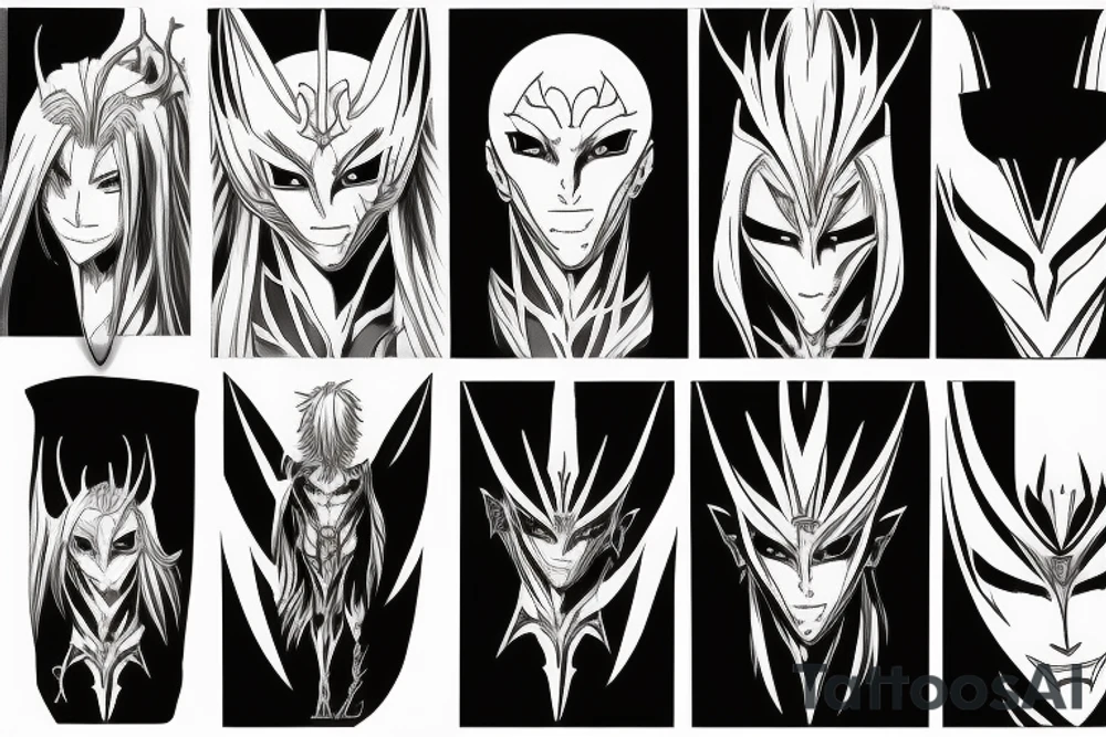 bleach manga anime vasto lorde tattoo idea