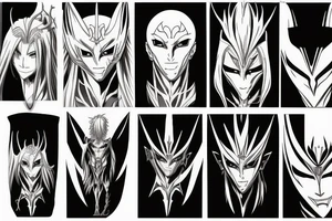 bleach manga anime vasto lorde tattoo idea