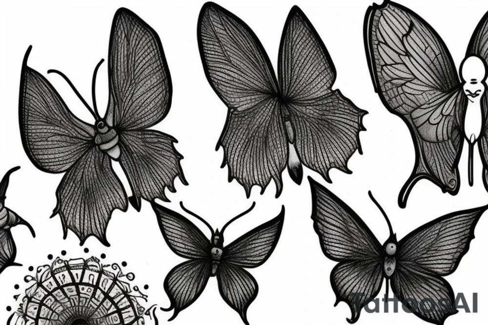 Luna moth tattoo idea