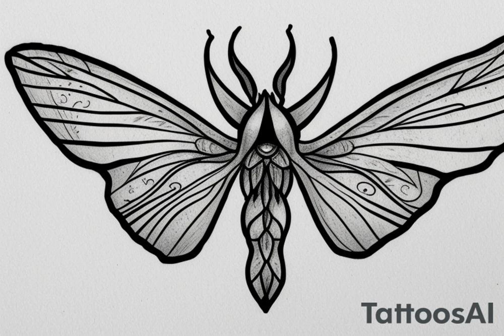 Luna moth tattoo idea