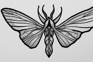 Luna moth tattoo idea