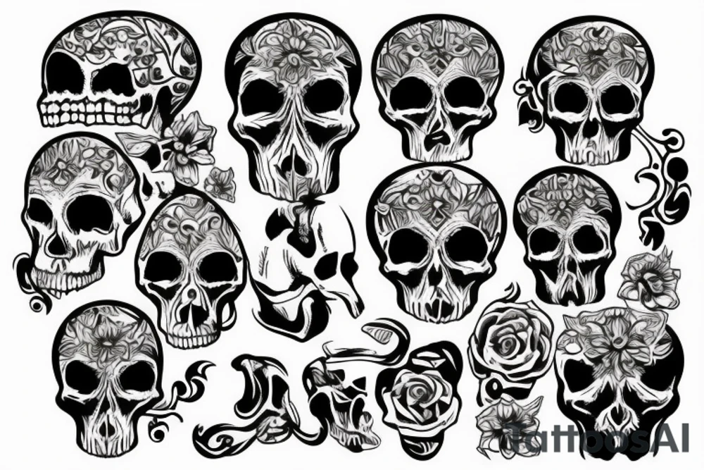 skulls tattoo idea