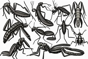 Praying mantis tattoo idea