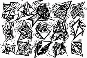 Lightning coming from a cloud spreading out tattoo idea