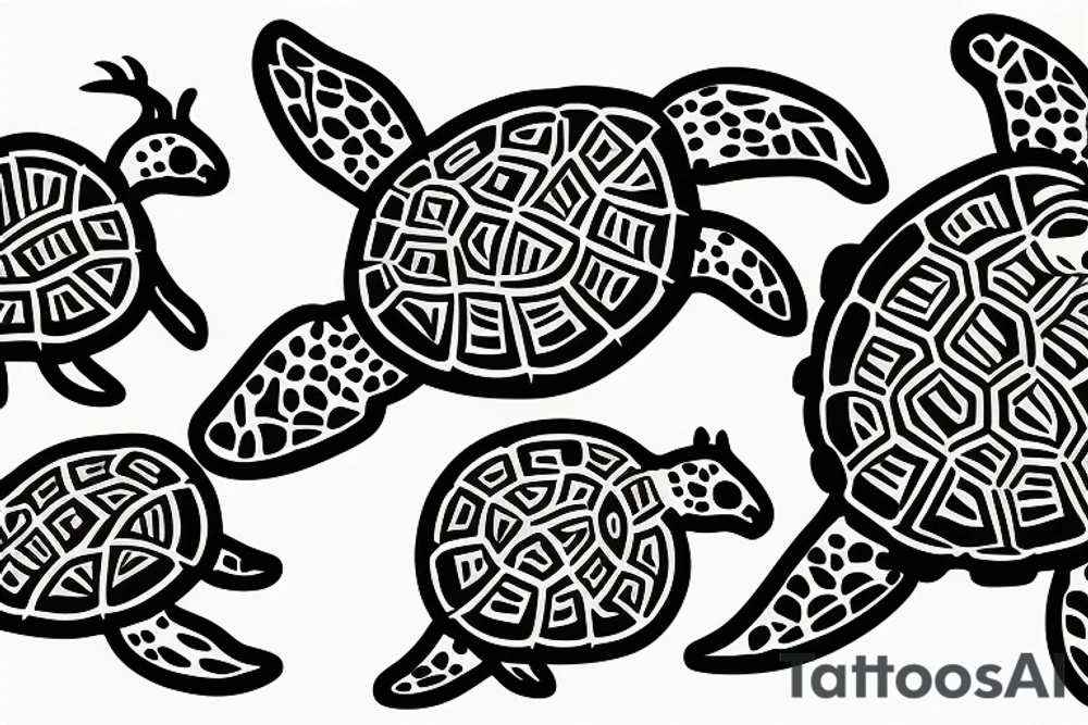 sea turtle tattoo idea