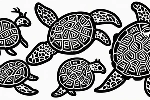 sea turtle tattoo idea