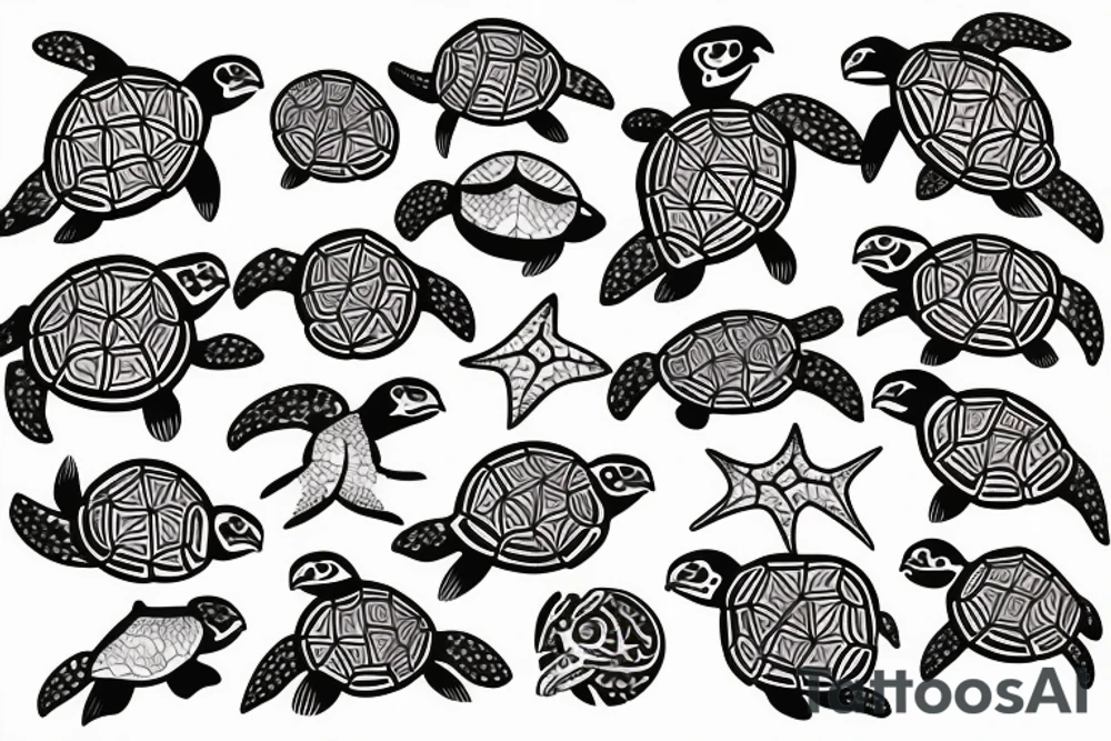 sea turtle tattoo idea