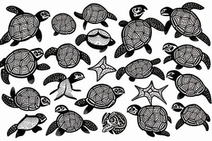 sea turtle tattoo idea