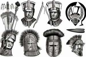 Roman centurion tattoo idea