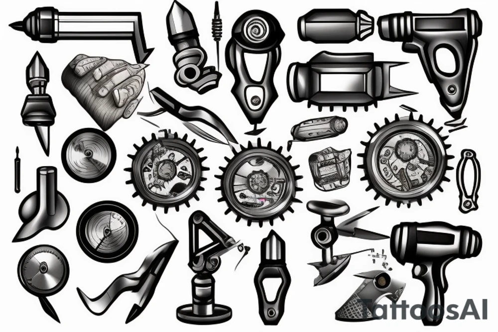 An engineers tools tattoo idea