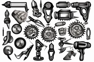 An engineers tools tattoo idea
