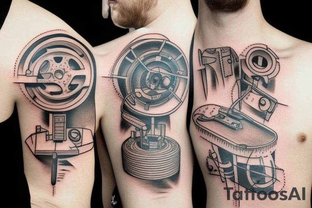 An engineers tools tattoo idea