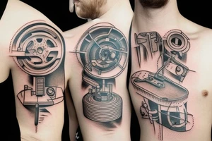 An engineers tools tattoo idea