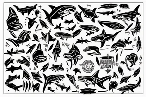 Hammerhead shark tattoo idea