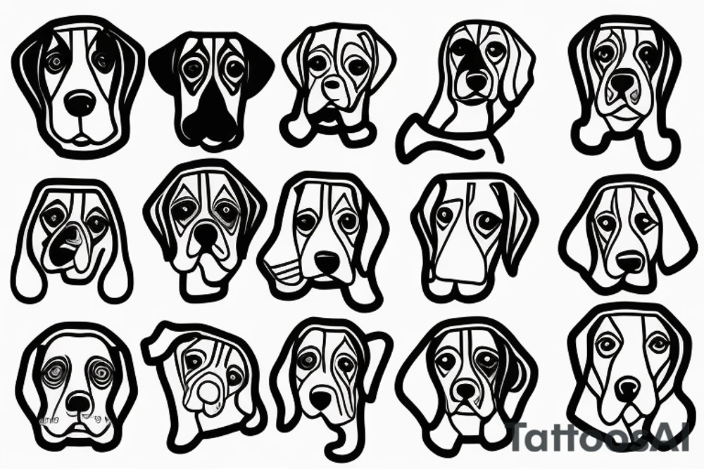 Beagle tattoo idea