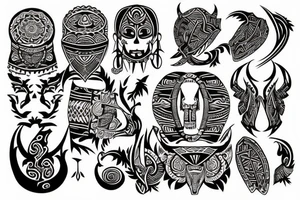 Tribal with SYZ in center tattoo idea