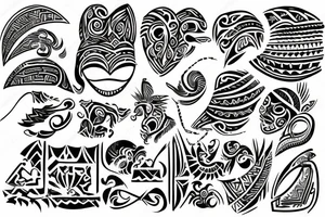 Tribal with love tattoo idea