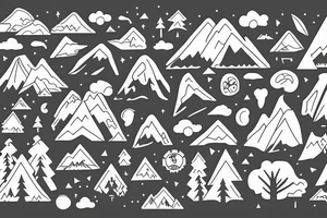forest, mountains, light, day tattoo idea