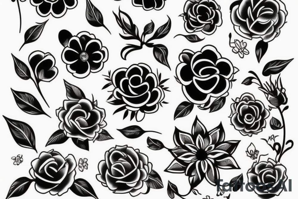 Backgroung flowers for camera tattoo tattoo idea