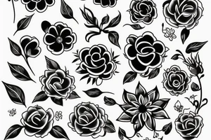 Backgroung flowers for camera tattoo tattoo idea