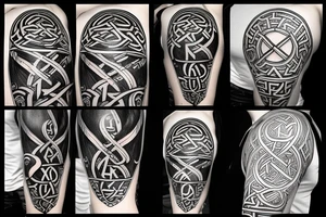Norse mythology and runes tattoo idea