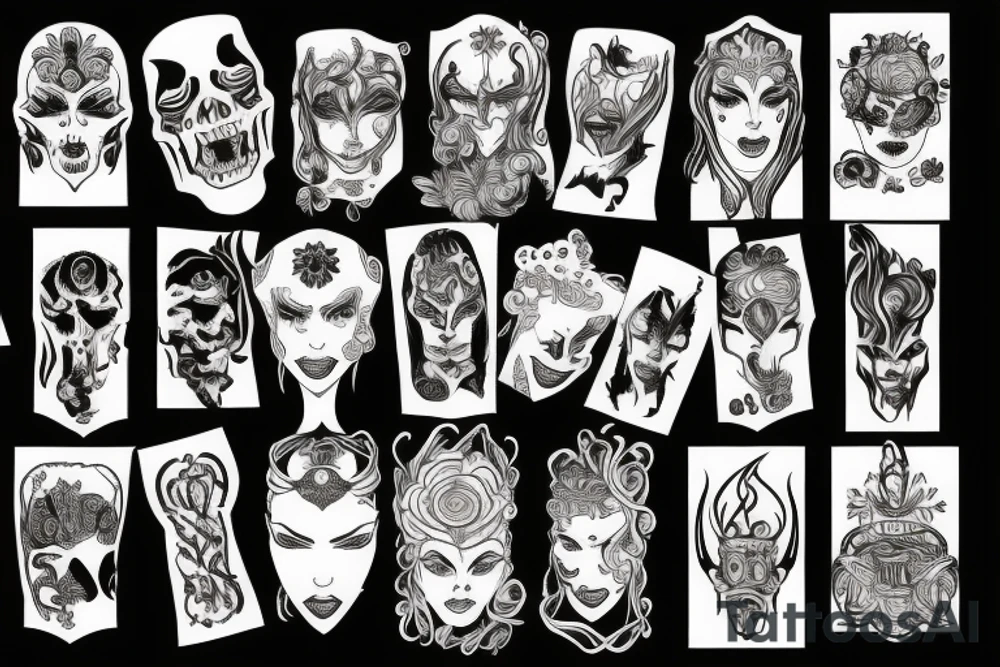 Hades symbols tattoo idea