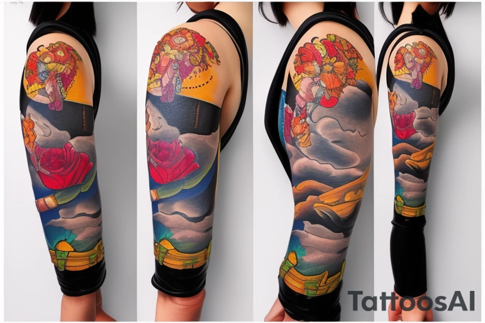 Cowgirl with overalls on tattoo idea