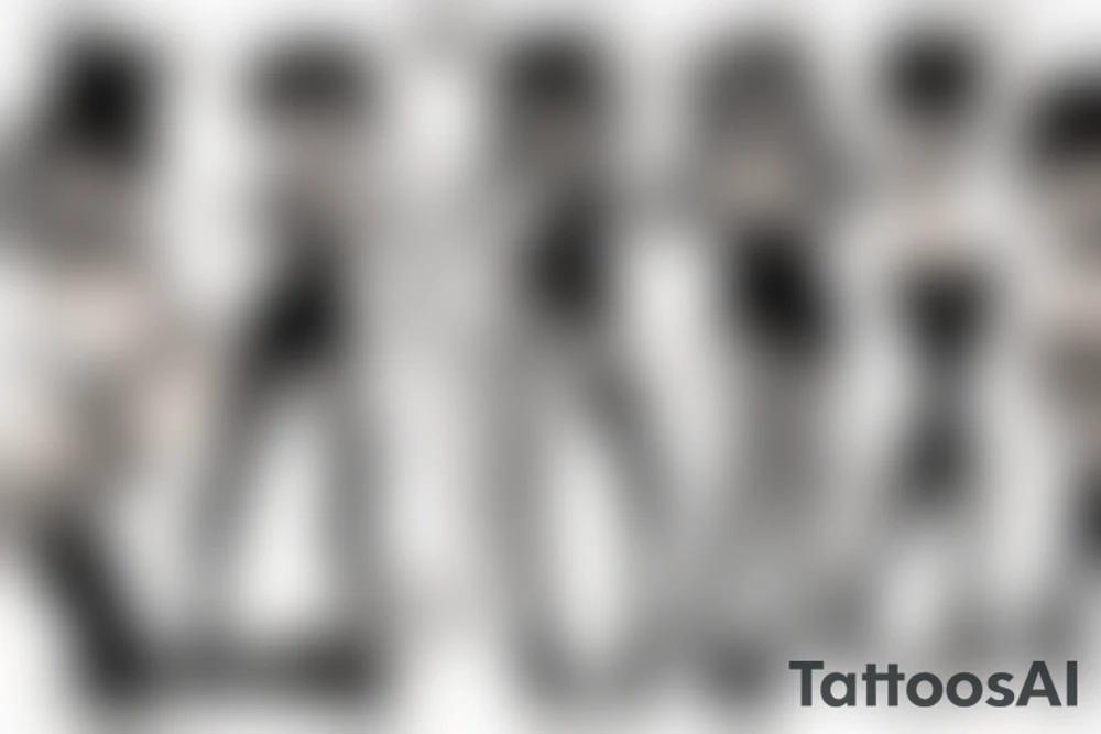 Anime stripper tattoo idea