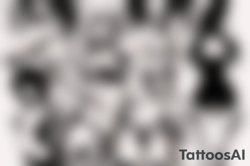 Anime stripper tattoo idea