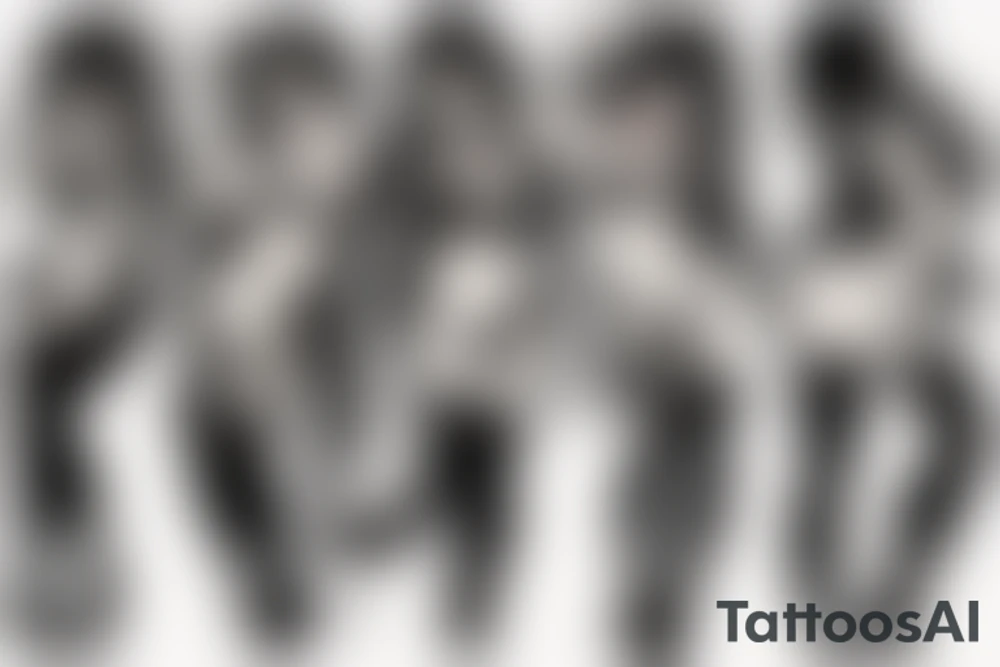 Anime stripper tattoo idea