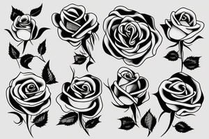 Books with flowers coming out with a rose and a moon tattoo idea