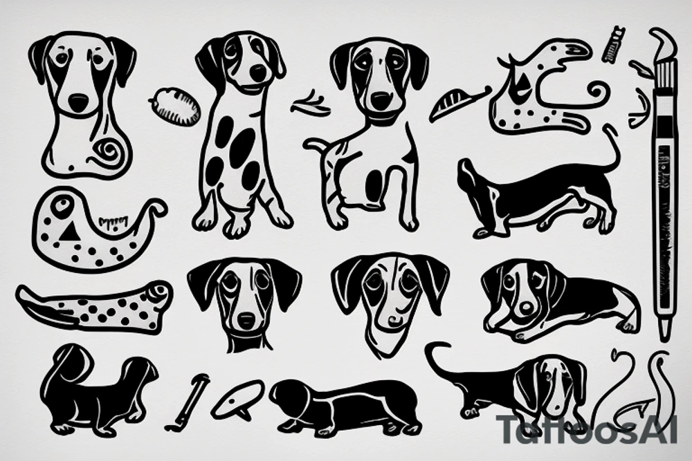 Weiner dog tattoo idea