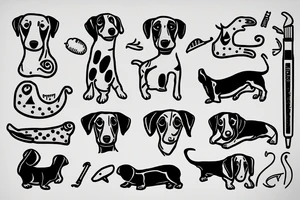 Weiner dog tattoo idea