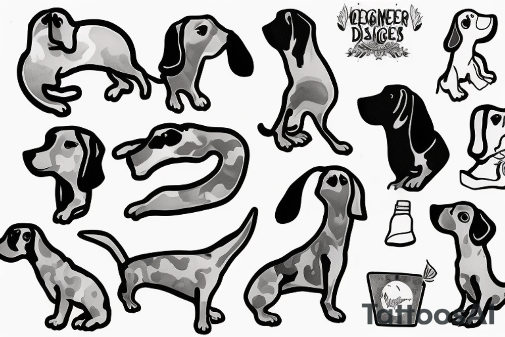 Weiner dog tattoo idea