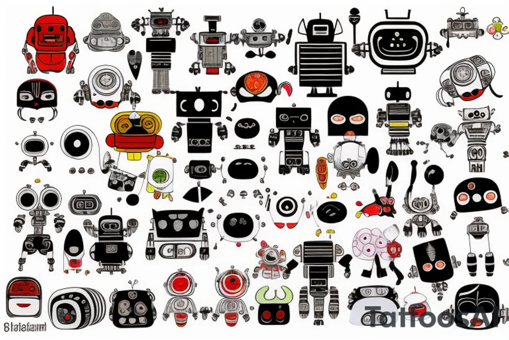 Robot tattoo idea