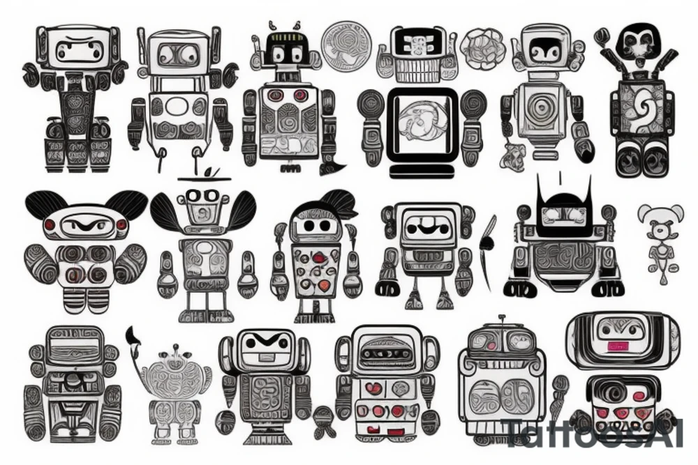 Robot tattoo idea