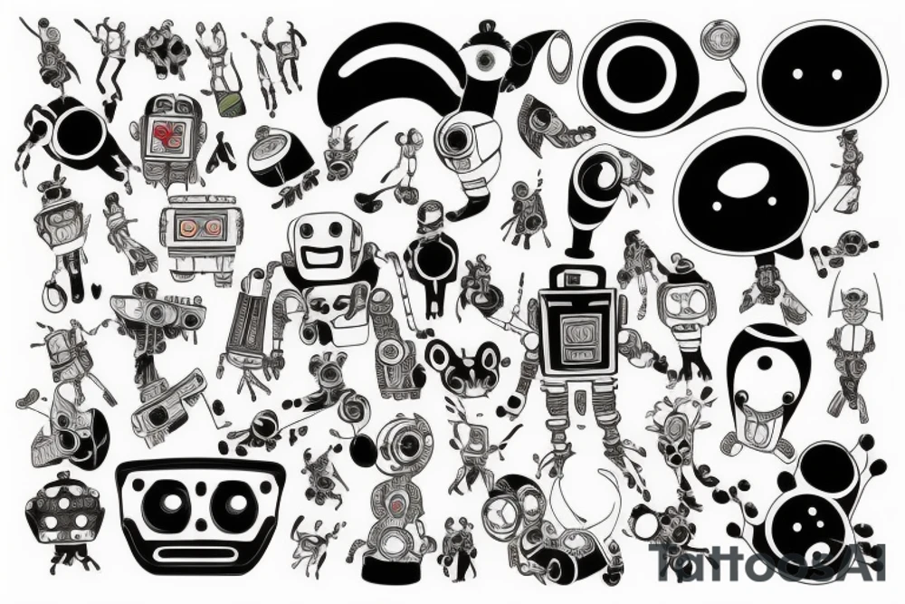 Robot tattoo idea