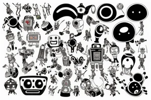 Robot tattoo idea