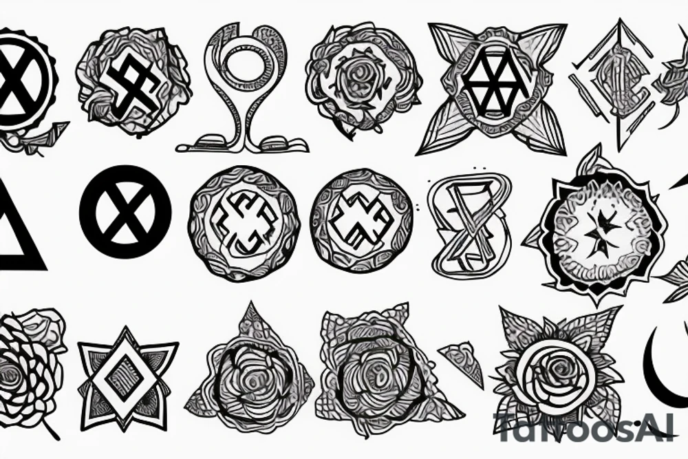 Jewish star tattoo idea
