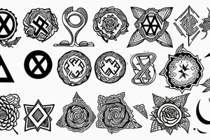 Jewish star tattoo idea