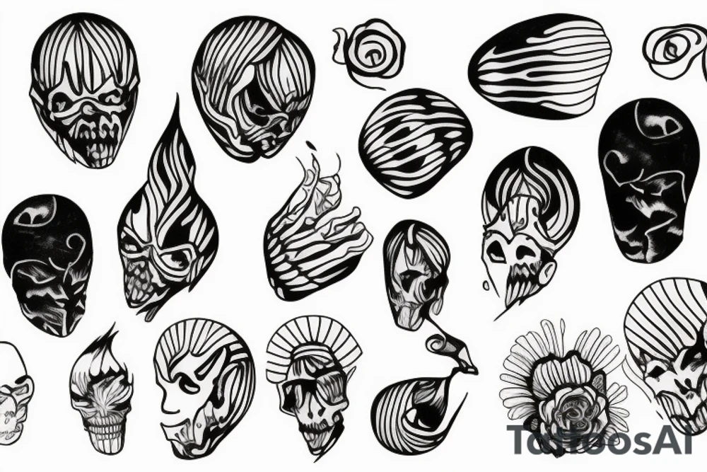 Vacant shell tattoo idea