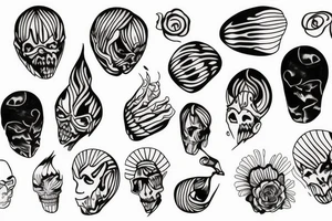 Vacant shell tattoo idea