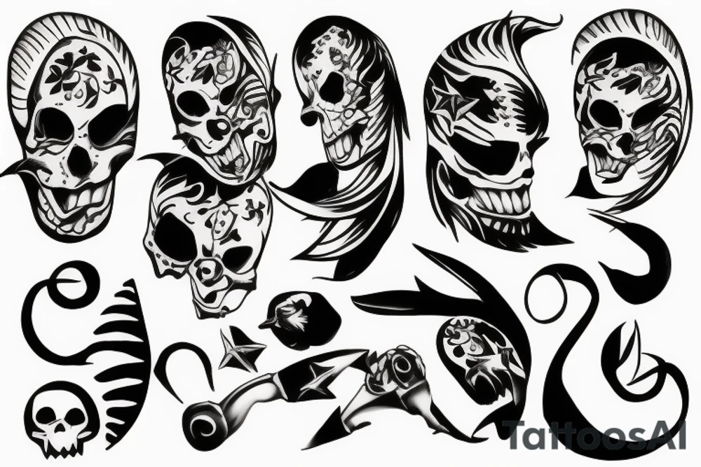 Vacant shell tattoo idea